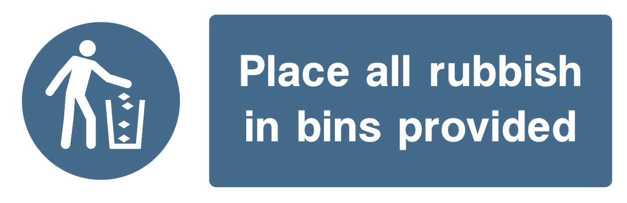 mandatory - Machinery And General - Place All Rubbish In Bins Provided