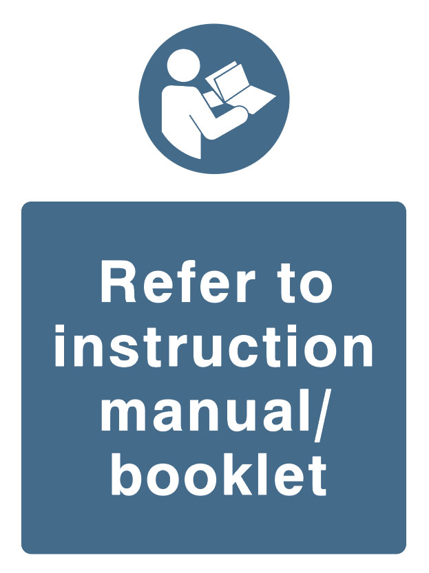 Mandatory - Machinery And General - Refer To Instruction Manual Booklet