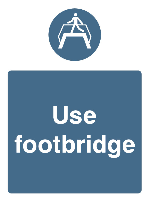 Mandatory - Machinery And General - Use Footbridge