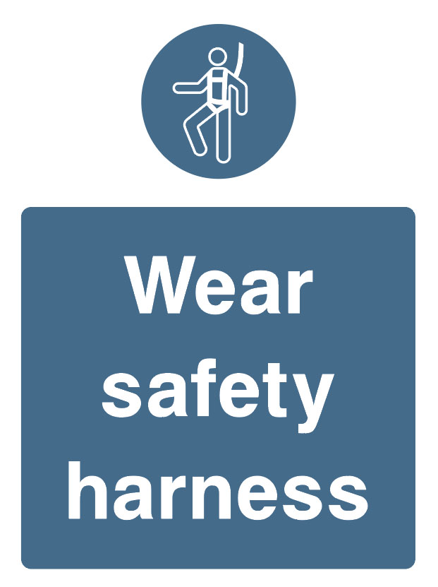 Mandatory - Machinery And General - Wear safety harness