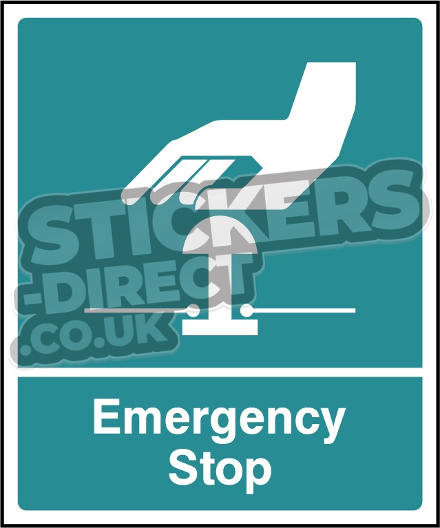 First Aid - Emergency Stop Green
