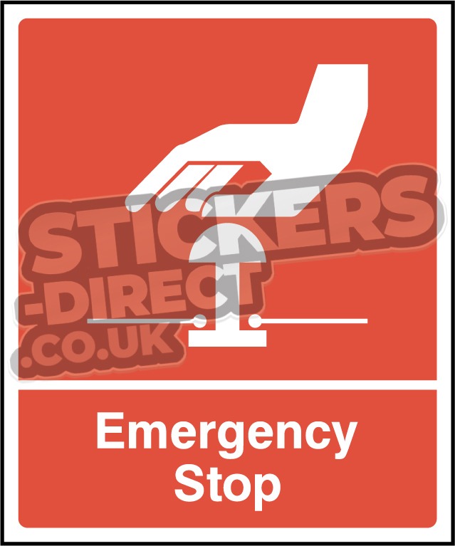 First Aid - Emergency Stop Red