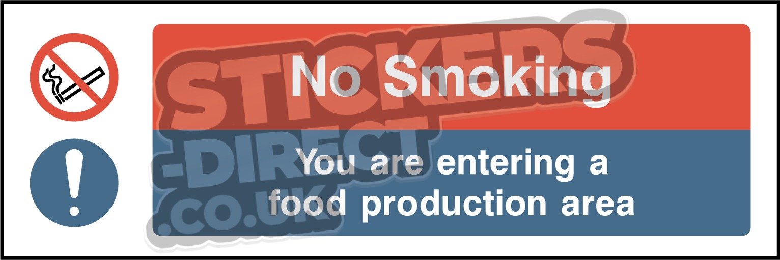 Food Processing & Hygiene - No Smoking