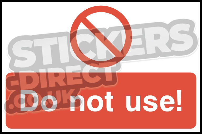 Lockout Signs - Do Not Use